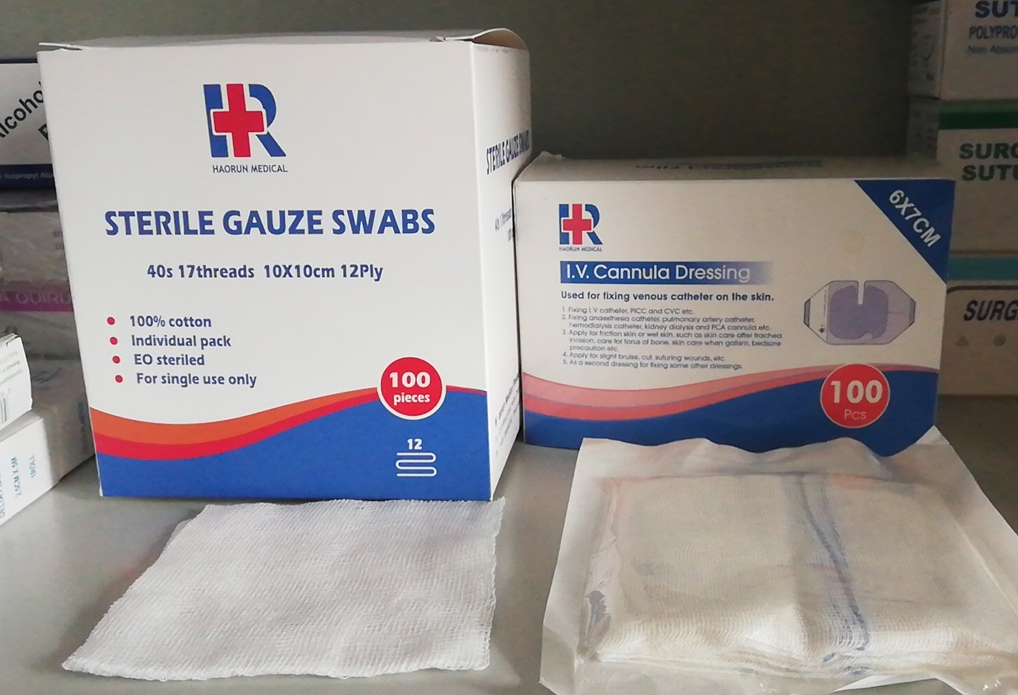 Gázové výtěry: Základní lékařská nabídka pro různé aplikace
